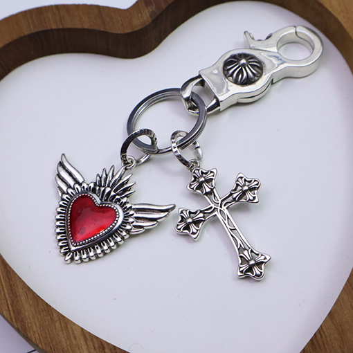 クロムハーツ 925スターリングシルバーキーホルダー