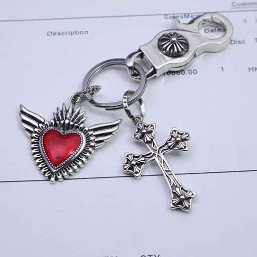 クロムハーツ 925スターリングシルバーキーホルダー