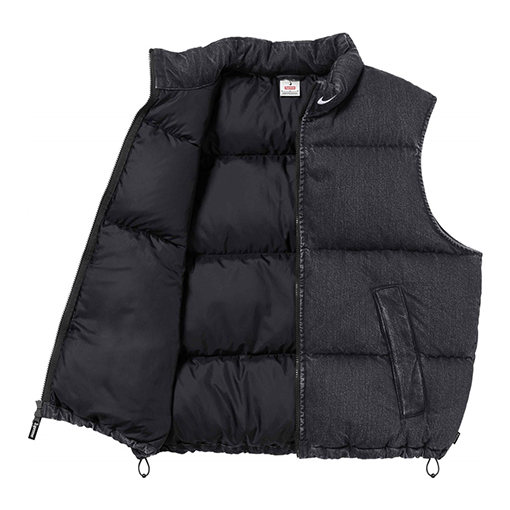 ナイキ X シュプリーム Denim Puffer Vest コラボレーションデニムダウンベスト