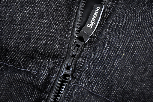 ナイキ X シュプリーム Denim Puffer Vest コラボレーションデニムダウンベスト