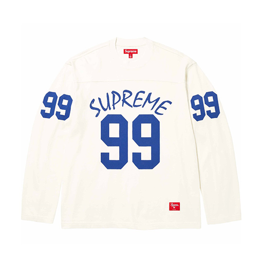 シュプリーム Supreme L/S Football Top 99 プリント長袖シャツ