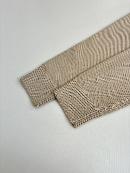 ディオールコピー ヘンリーカラーの3つボタンウール混ニットクルーネックセーター