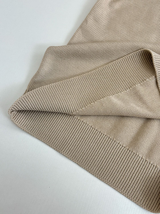 ディオールコピー ヘンリーカラーの3つボタンウール混ニットクルーネックセーター