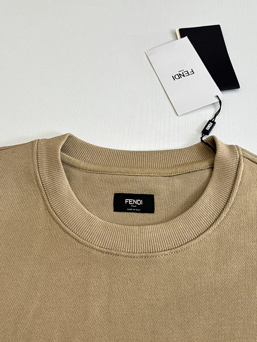 フェンディ FENDI レタージャカードパッチワークポケットルーズクルーネックスウェットシャツ