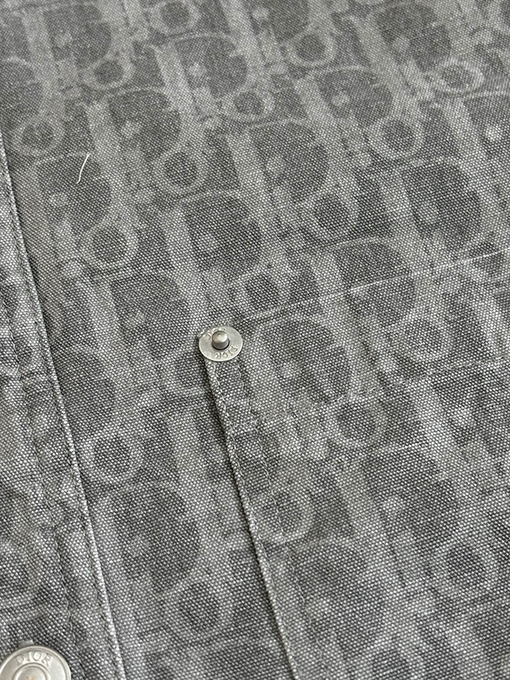 ディオール Oblique 全面ジャカードデニムの長袖シャツ