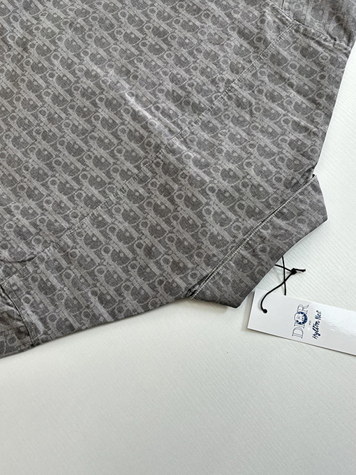 ディオール Oblique 全面ジャカードデニムの長袖シャツ