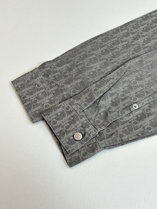 ディオール Oblique 全面ジャカードデニムの長袖シャツ