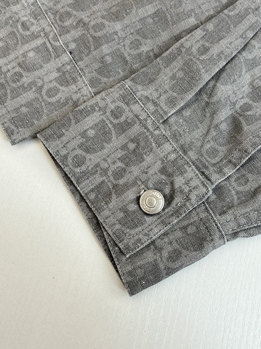 ディオール Oblique 全面ジャカードデニムの長袖シャツ