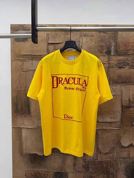 ディオールスーパーコピー DIOR 刺繍ロゴ半袖Tシャツ