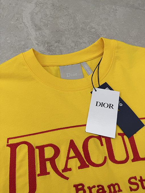 ディオールスーパーコピー DIOR 刺繍ロゴ半袖Tシャツ