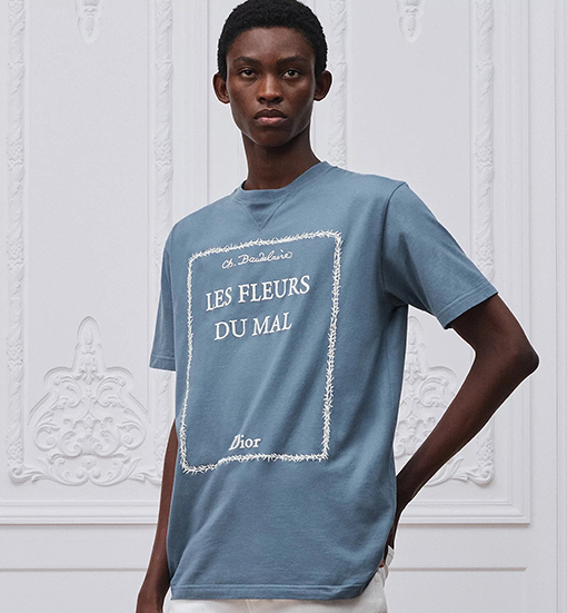 ディオール DIOR 新モデル刺繍ロゴ半袖Tシャツ