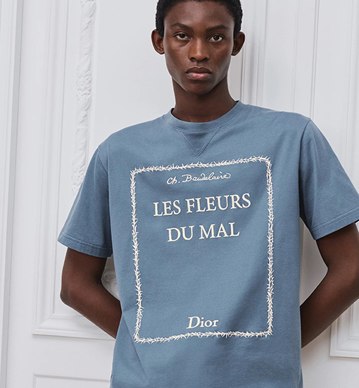 ディオール DIOR 新モデル刺繍ロゴ半袖Tシャツ