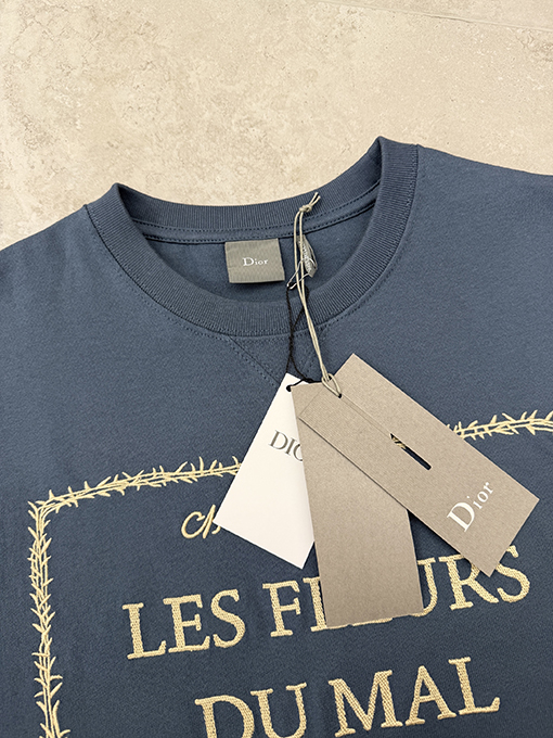 ディオール DIOR 新モデル刺繍ロゴ半袖Tシャツ