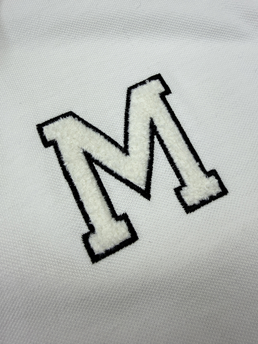 モンクレール 刺繍ロゴ半袖ポロシャツ