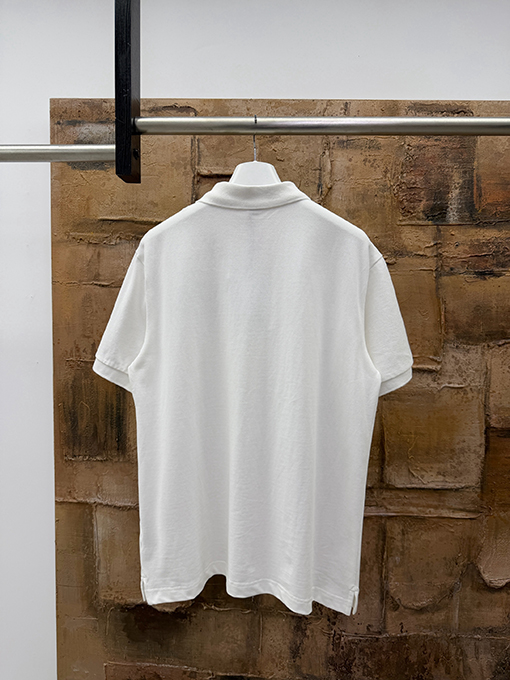 モンクレール 刺繍ロゴ半袖ポロシャツ