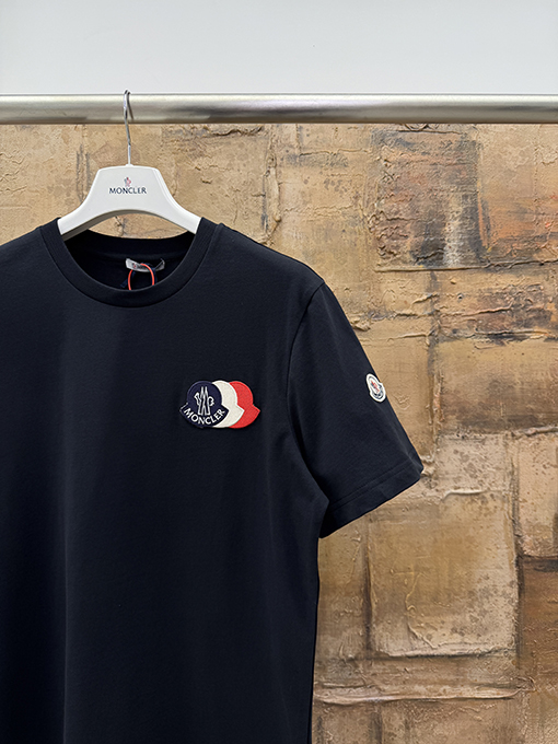 モンクレール ロゴクルーネック半袖Tシャツ