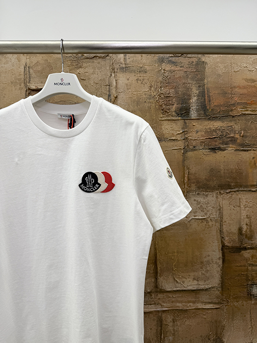 モンクレール ロゴクルーネック半袖Tシャツ