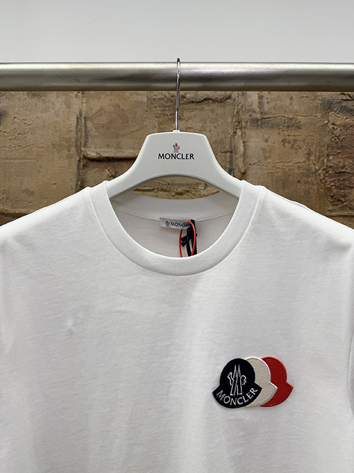 モンクレール ロゴクルーネック半袖Tシャツ