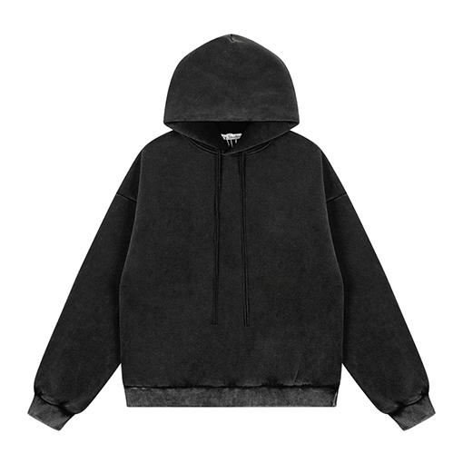 アクネストゥディオズ Acne Studios ウォッシと色褪せをしたアメリカンレトロなダメージフード付きスウェットシャツ