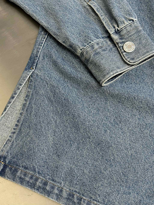 アミ ニットハートデニムジャケット