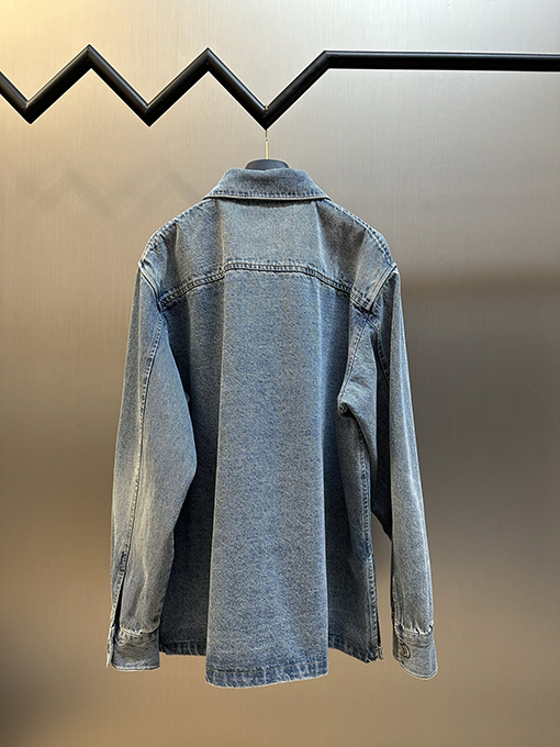 アミ ニットハートデニムジャケット