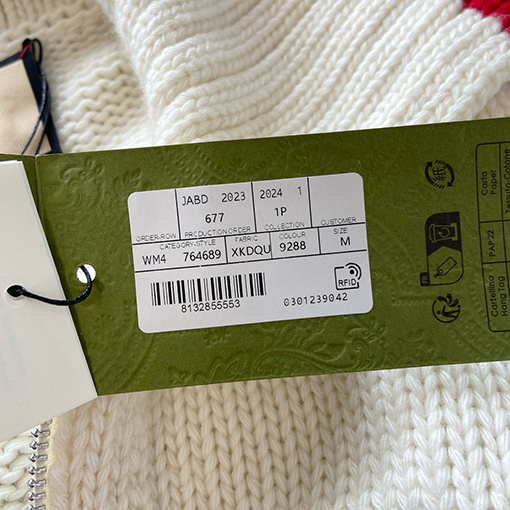 グッチスーパーコピー 装飾リボン付きウールニットカーディガン