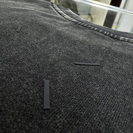 マルタンマルジェラ Maison Margiela MM6 デジタルクロスプリント 厚パックウォッシュクルーネックスウェットシャツ