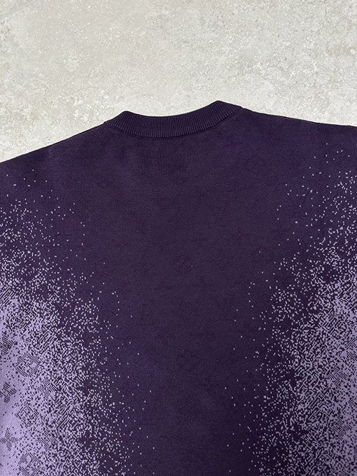 ルイヴィトン グラデーションジャカードニット半袖Tシャツ