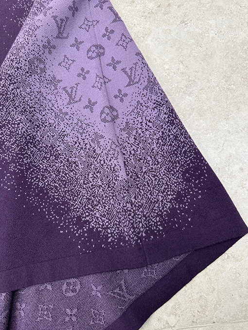 ルイヴィトン グラデーションジャカードニット半袖Tシャツ