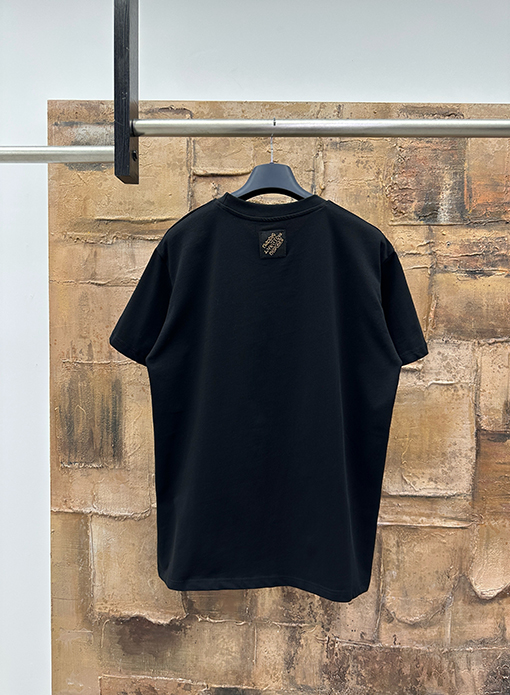 ルイヴィトン スパンコール刺繍半袖Tシャツ