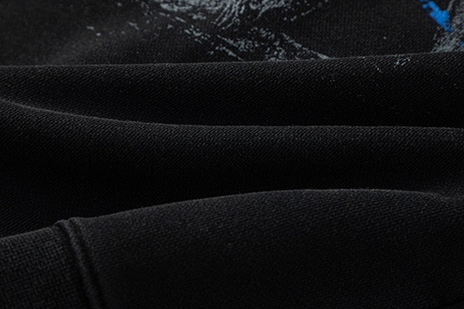 オフホワイト 新しいポートレートウォッシュのダメージフード付きスウェットシャツ