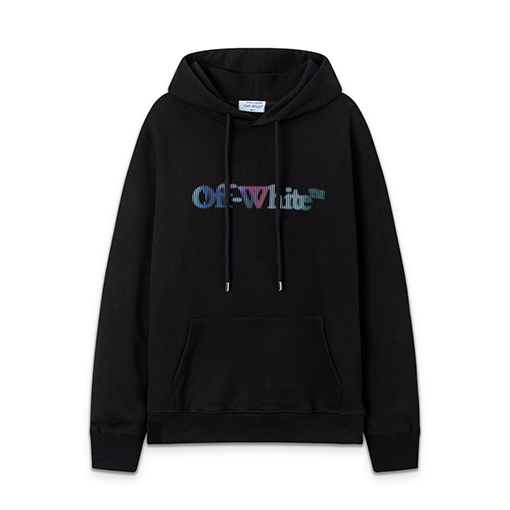 オフホワイト エンジェルエルダー ルーズフード付きスウェットシャツ