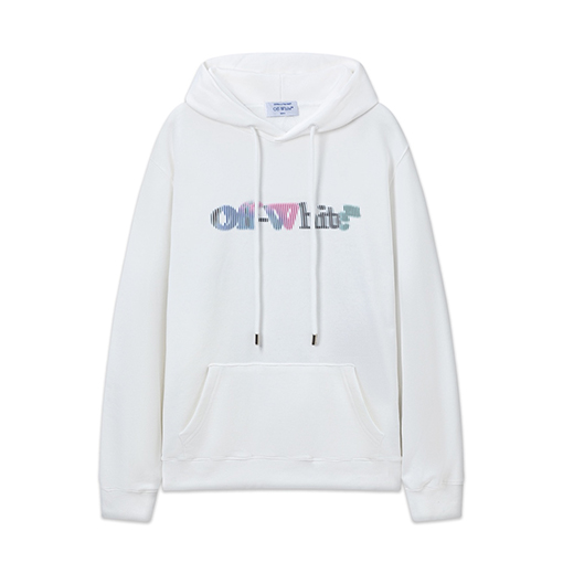 オフホワイト エンジェルエルダー ルーズフード付きスウェットシャツ