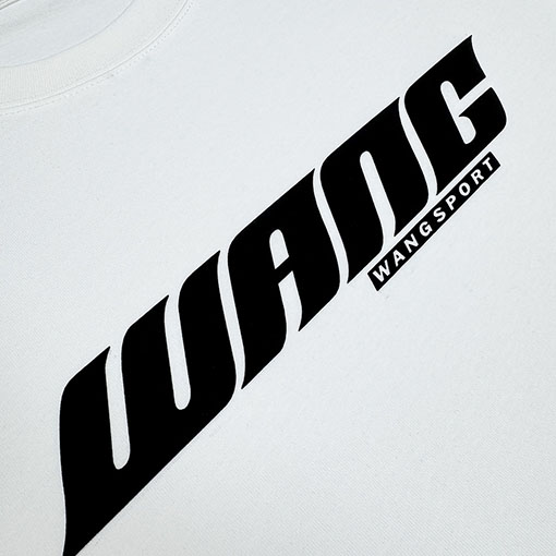 アレキサンダーワン Alexander Wang 胸に厚のフォームデザインとロゴが入った長袖シャツ