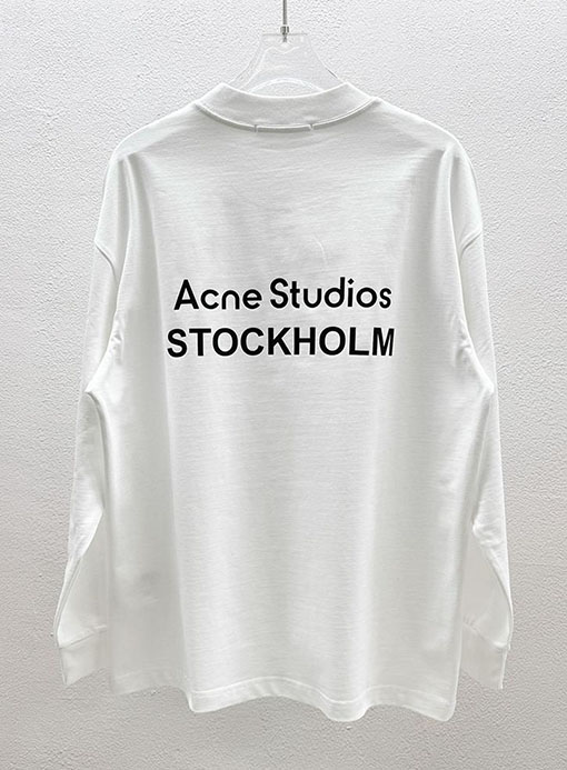 アクネストゥディオズ Acne Studios デジタルレーザーマーキング文字ロゴ長袖シャツ