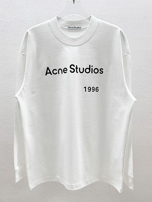 アクネストゥディオズ Acne Studios デジタルレーザーマーキング文字ロゴ長袖シャツ