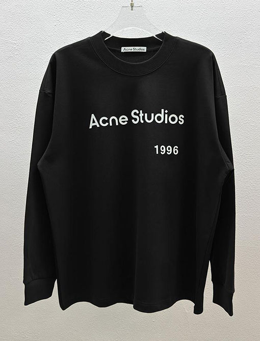 アクネストゥディオズ Acne Studios デジタルレーザーマーキング文字ロゴ長袖シャツ