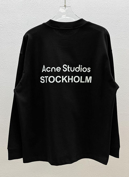 アクネストゥディオズ Acne Studios デジタルレーザーマーキング文字ロゴ長袖シャツ