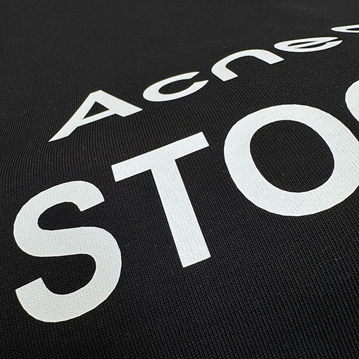 アクネストゥディオズ Acne Studios デジタルレーザーマーキング文字ロゴ長袖シャツ