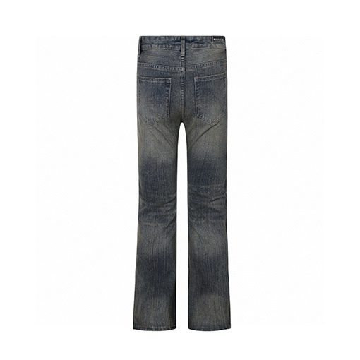 バレンシアガコピー Balenciaga Bootcut ベーシックなブラックのフレアストレートレッグジーンズ