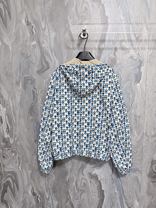 ルイヴィトン 両面リバーシブル防風フード付きジャケット