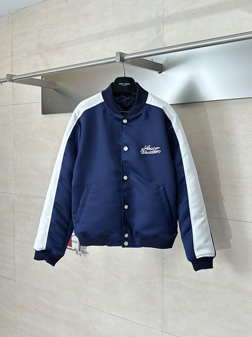 ルイヴィトンスーパーコピー 刺繍入り中綿ジャケットベースボールジャケット