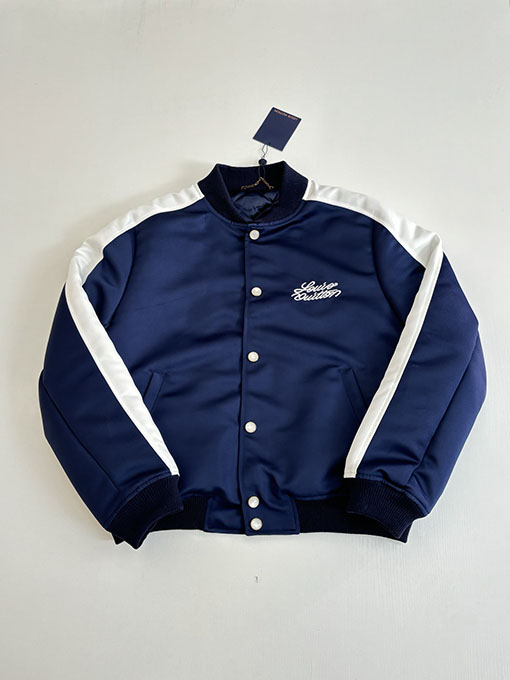 ルイヴィトンスーパーコピー 刺繍入り中綿ジャケットベースボールジャケット