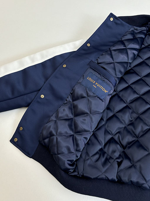 ルイヴィトンスーパーコピー 刺繍入り中綿ジャケットベースボールジャケット
