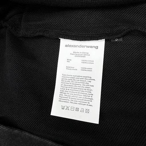 アレキサンダーワン Alexander Wang 新モデルバブルウォッシュのダメージクルーネックスウェットシャツ