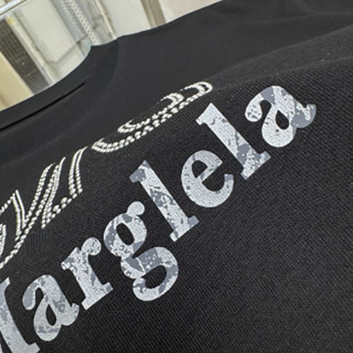 マルタンマルジェラ Maison Margiela MM6 ラインストーンレタークルーネックスウェットシャツ