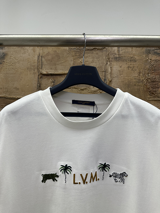 ルイヴィトンスーパーコピー ゼブラ刺繍半袖Tシャツ
