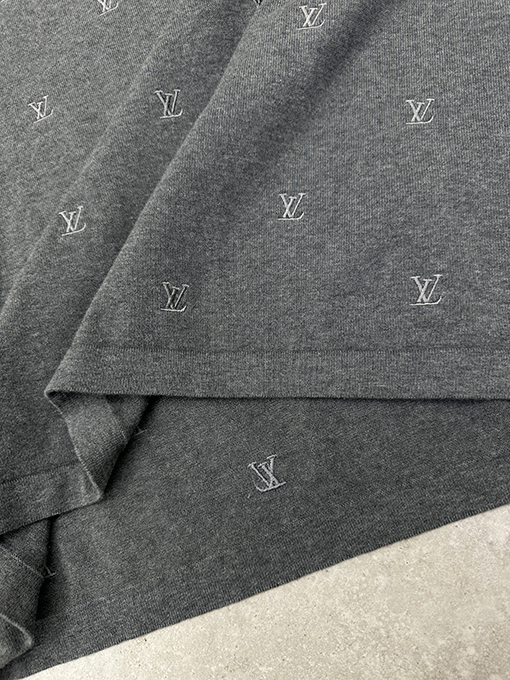 ルイヴィトン 刺繍ニット半袖Tシャツ