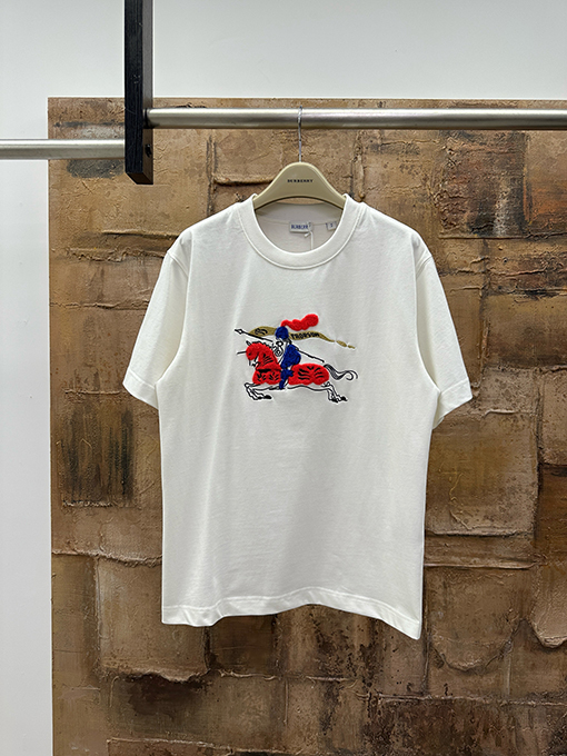 バーバリー ウール 乗馬ロゴ 半袖Tシャツ