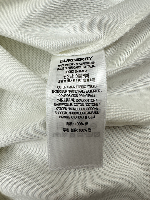 バーバリー ウール 乗馬ロゴ 半袖Tシャツ